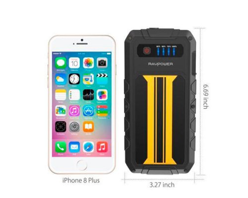 Пусковое устройство RAVPower Car Jump Starter 8000mAh 300A Peak Current Quick Charge 3.0 Black/Yellow