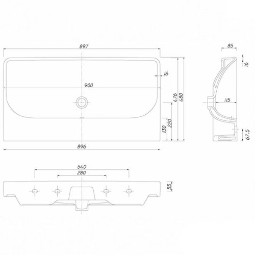 Умывальник Kolo Traffic L91090000
