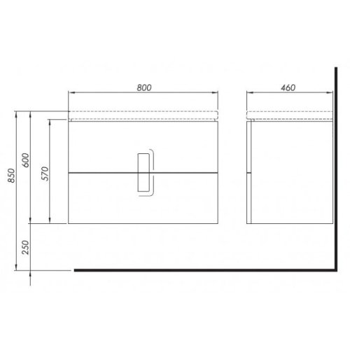 Тумба под умывальник Kolo Twins 89553000