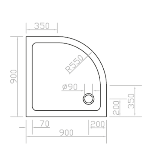 Панель для душевого поддона Eger PAN-900R