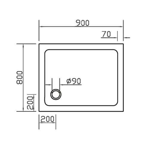Поддон Eger SMC 599-9080S