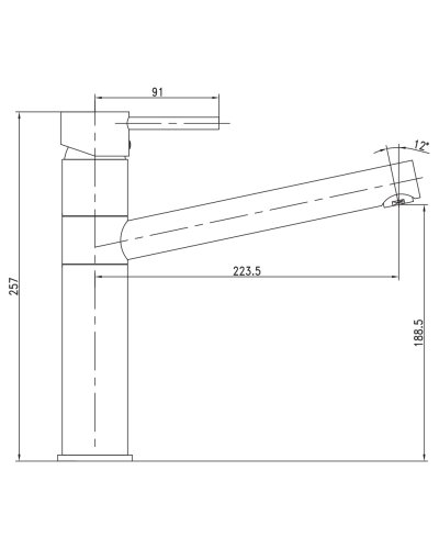 Смеситель для кухни Imprese Lotta 55402-SS
