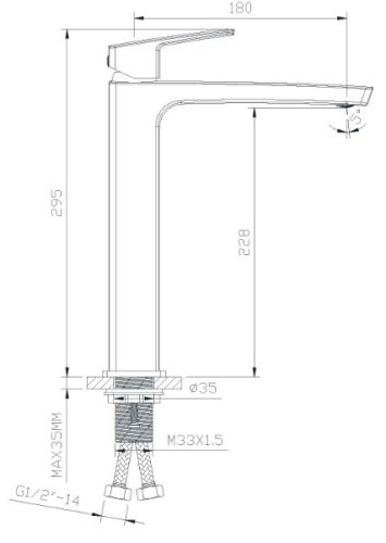 Смеситель Imprese Grafiky ZMK041807011