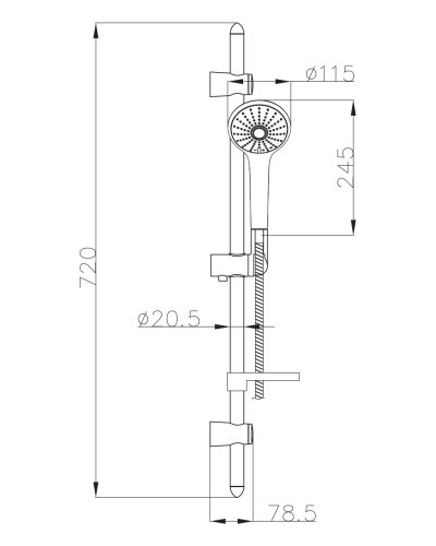 Душовий набір Imprese Vaclav 7212003