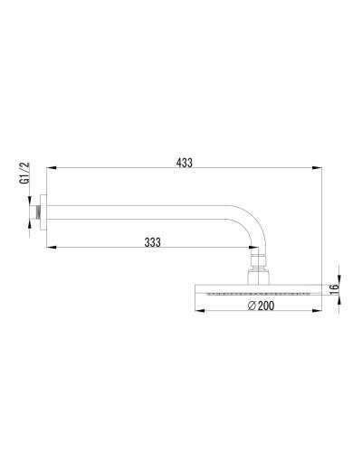 Верхний душ Imprese Jesenik VR-10140(S)