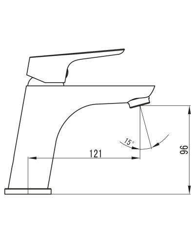 Смеситель для умывальника Imprese Kucera 5105