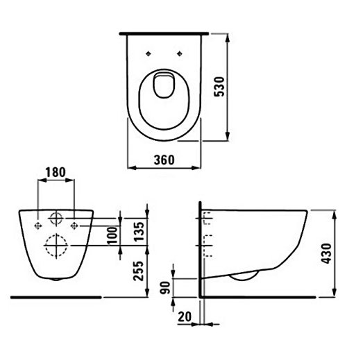 Унитаз Laufen Pro H8209560000001