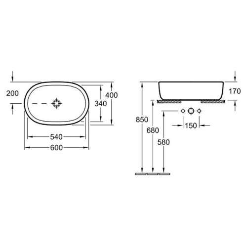 Умивальник Villeroy & Boch Architectura 41266001