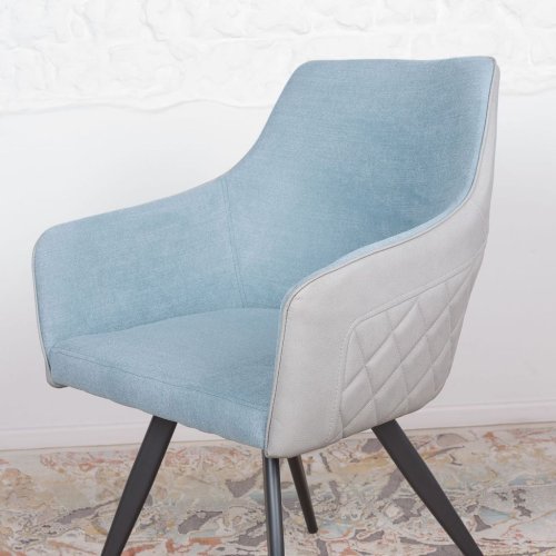 Кресло Nicolas Maya Серо-голубой MD000344