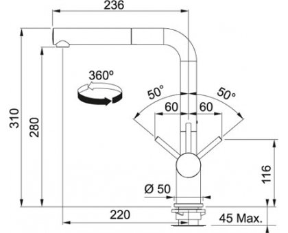 Змішувач для кухні Franke Active Plus Doc Білий 115.0373.888