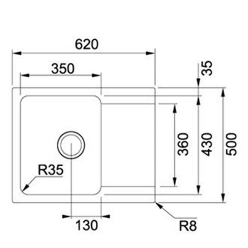 Мойка Franke Orion Tectonite OID 611-62 Черный 114.0498.008