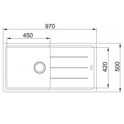 Мийка Franke BASIS BFG 611-97 Бежевий (114.0363.932)