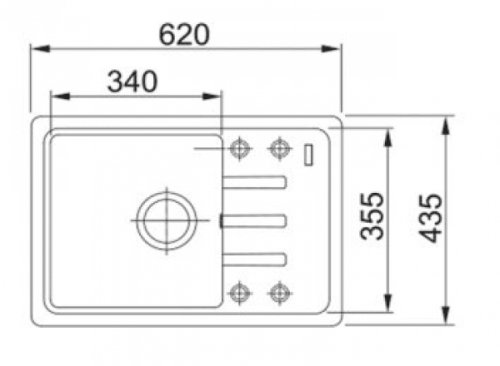 Мойка Franke Malta BSG 611-62 Оникс (114.0375.050)