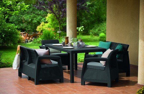 Набор мебели Keter Bahamas Fiesta Серый