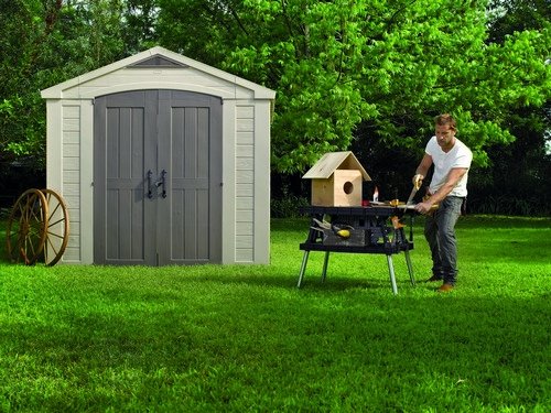 Сарай пластиковый Keter Factor 8x6 Коричнево-серый