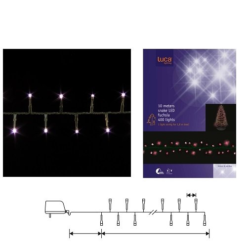 Гирлянда сиреневая Luca Lighting 13,4м