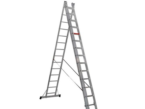 Трехсекционная алюминиевая лестница Virastar 3x14 ступеней
