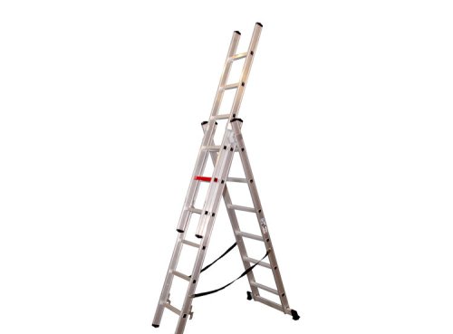 Трехсекционная алюминиевая лестница Virastar 3x6 ступеней