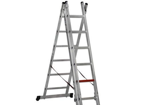 Трехсекционная алюминиевая лестница Virastar 3x6 ступеней