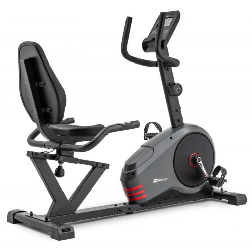 Горизонтальный велотренажер Hop-Sport HS-050L Hawk Gray/Red