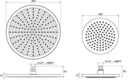 Верхний душ Ravak 981.00 X07P015
