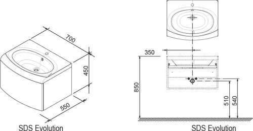 Тумба під умивальник Ravak SD Evolution X000000365