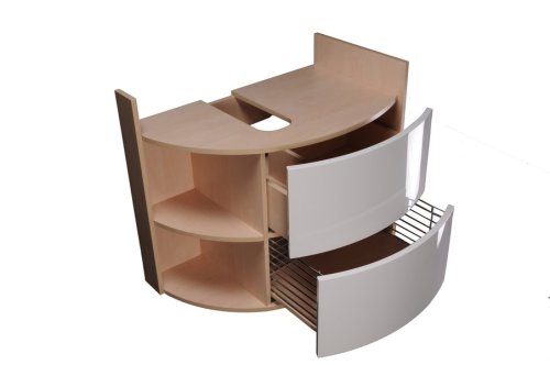 Тумба під умивальник Ravak SDU Rosa Comfort R Береза / Білий X000000163