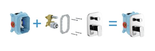 Смеситель скрытого монтажа Ravak TD 065.00 X070070