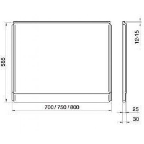 Панель для ванны Ravak 70 U боковая универсальная CZ00110A00