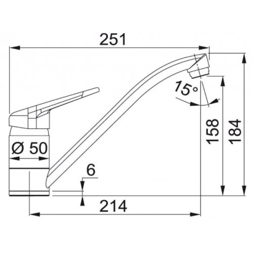 Смеситель для кухни Franke Novara-Plus Миндаль (115.0470.655)