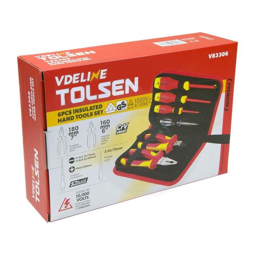 Комплект диэлектрического инструмента Tolsen V83306 (6 предметов)