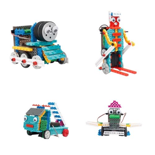 Конструктор на и/к LongYeah R722 4-в-1 (паровозик, машинка, лыжник, робот)