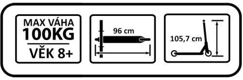 Самокат Frenzy Recreational 230mm черный