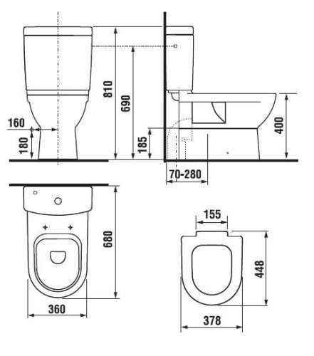 Унитаз Jika Mio (H8237160000001)