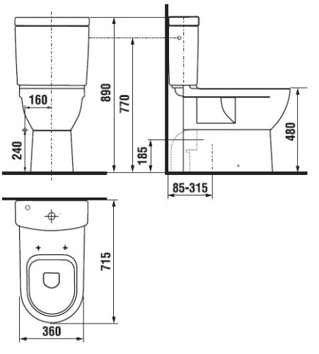 Унитаз Jika Mio (H8247160000001)