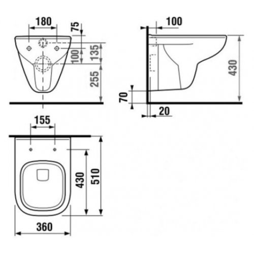 Подвесной унитаз Jika Olymp Deep (H8206100000001)