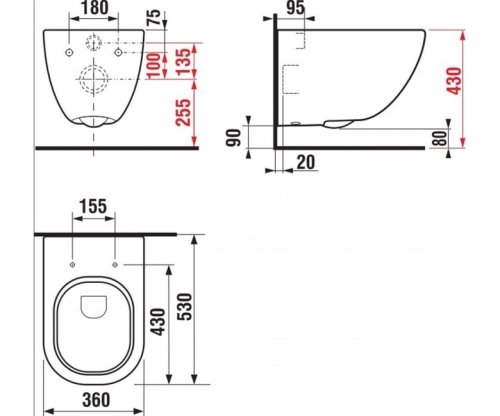 Подвесной унитаз Jika Mio New (H8207120000001)