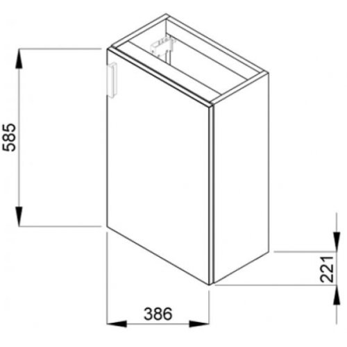 Тумба с умывальником Jika Petit 40 (H4535111753021)