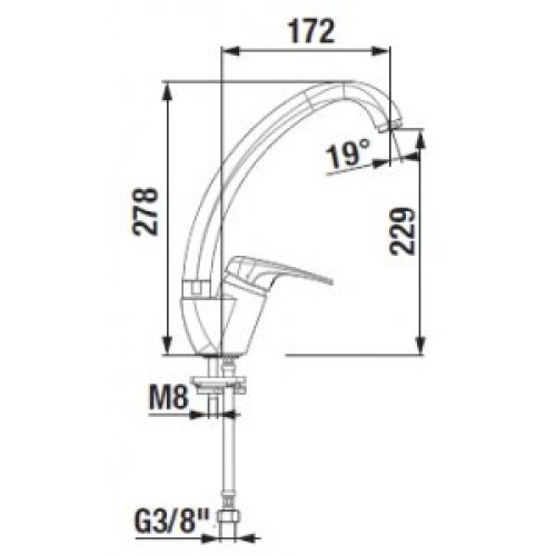 Смеситель для кухни Jika Olymp Deep (H3511U10042601)