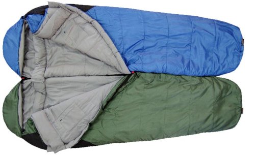 Спальный мешок Terra Incognita Siesta Regular 200 (L) зеленый/серый