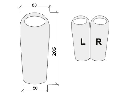 Спальный мешок Terra Incognita Siesta Regular 300 (R) синий/серый