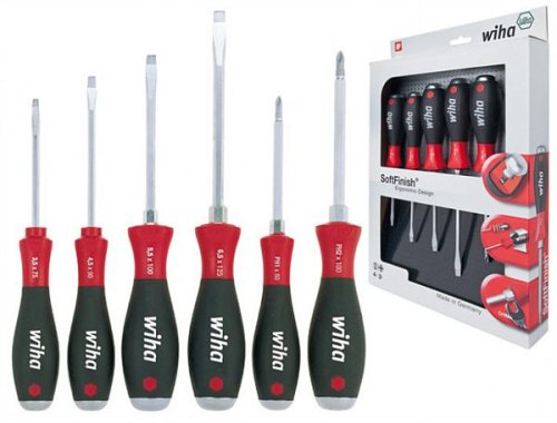 Набор отверток ударных Wiha SoftFinish W21250 (6 предметов)