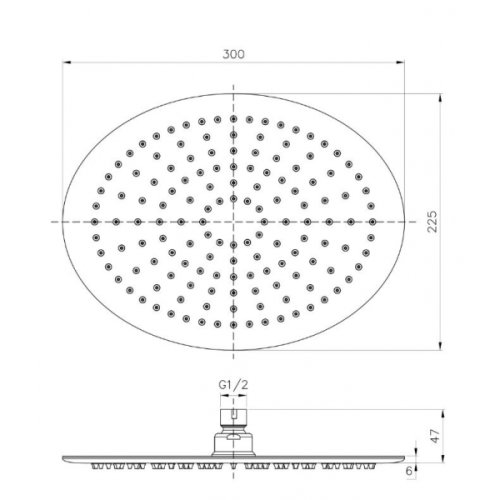 Верхний душ Imprese S300225SS6