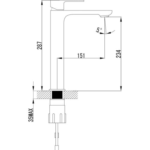 Смеситель для умывальника Imprese Bilovec 05255-H