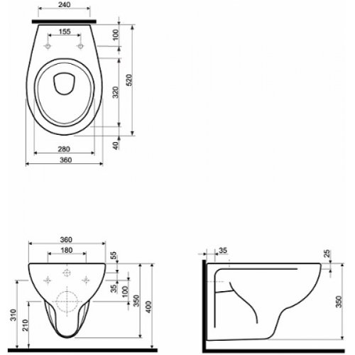 Подвесной унитаз Kolo Rekord K93100000