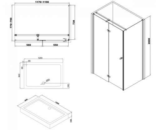 Душевая кабина Volle Libra 10-22-908L