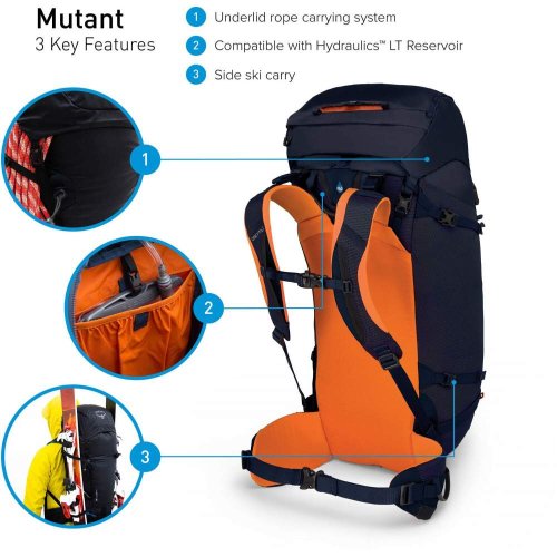 Рюкзак Osprey Mutant 38 Black Ice M/L