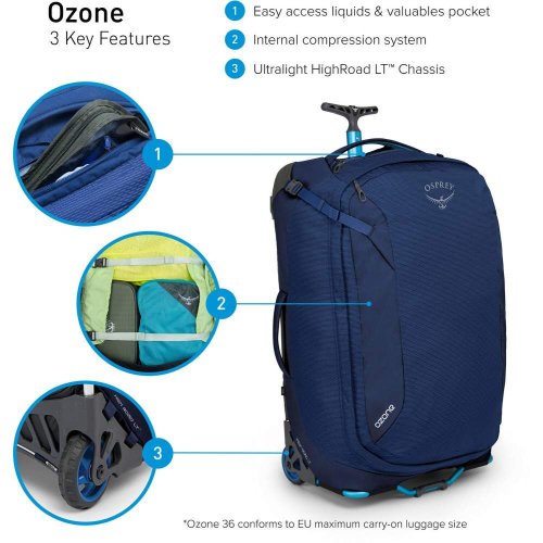 Сумка на колесах Osprey Ozone 75 Buoyant Blue