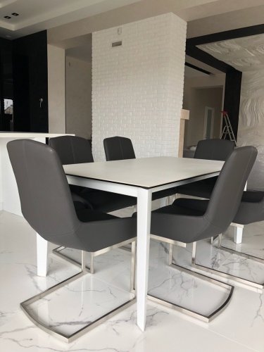 Стол обеденный Nicolas LIVERPOOL керамика белый MD000178