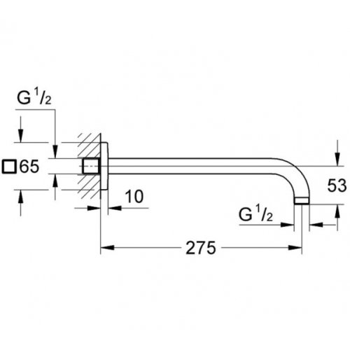 Держатель верхнего душа Grohe Rainshower 27488000